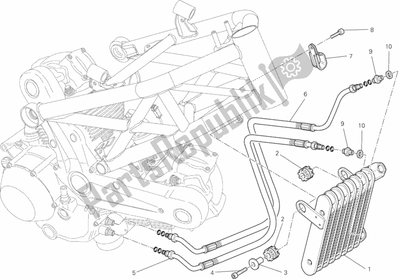 Wszystkie części do Ch? Odnica Oleju Ducati Monster 795 ABS EU Thailand 2014